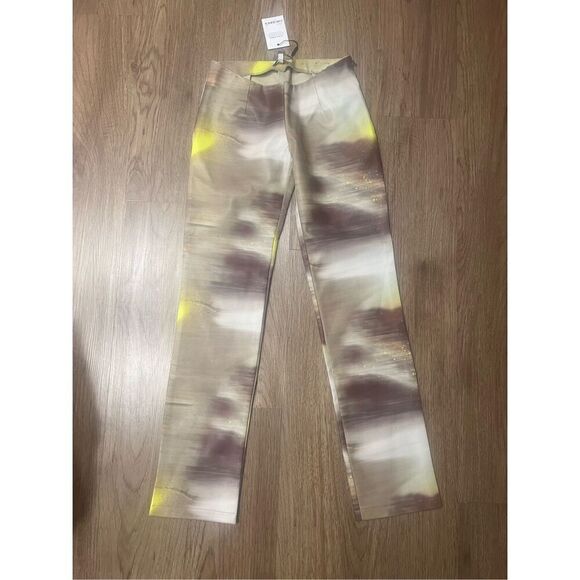 Miaou SSENSE MULTICOLOR REX TROUSER MOTION Low-Rise Flare Pants size XS NWT $255 - Picture 8 of 8